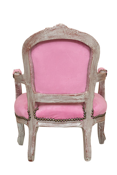 Biscottini POLTRONA DA BAMBINO STILE FRANCESE LUIGI XVI IN LEGNO MASSELLO DI FAGGIO Sedia