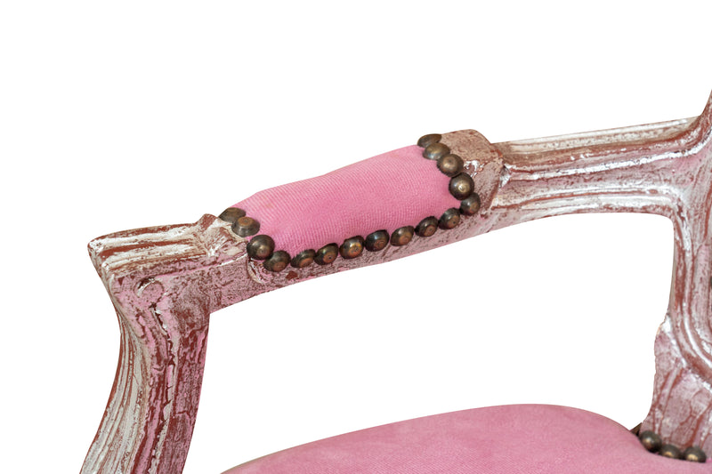 Biscottini POLTRONA DA BAMBINO STILE FRANCESE LUIGI XVI IN LEGNO MASSELLO DI FAGGIO Sedia