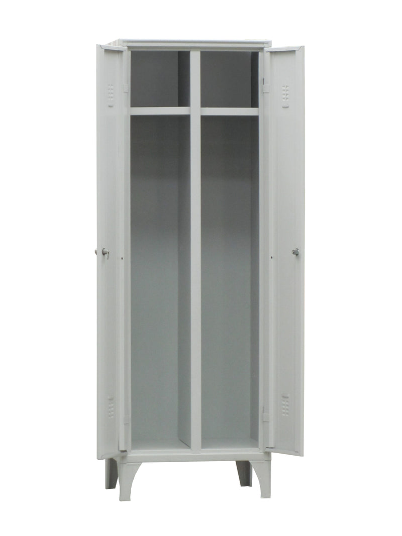 Armadio spogliatoio salvaspazio con 2 posti con chiusura con anta e serratura cm. 60x50x180h