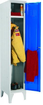 Armadio spogliatoio salvaspazio con 2 posti con chiusura con anta e serratura cm. 60x50x180h