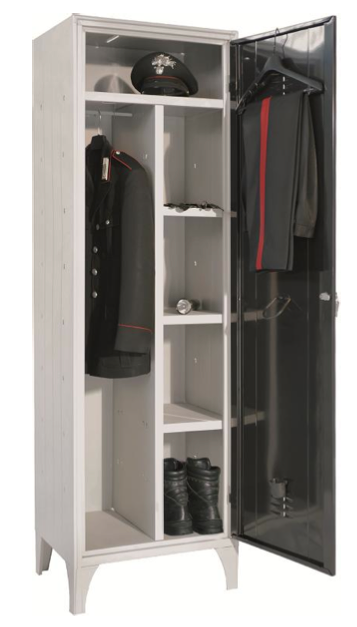 Armadietto spogliatoio in lamiera verniciata per Carabinieri cm. 60x50x195h