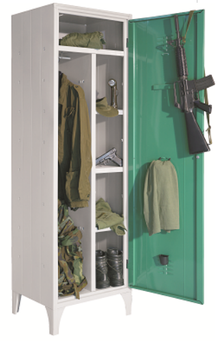 Armadietto per spogliatoio monoblocco per Forze Armate cm. 60x50x195h