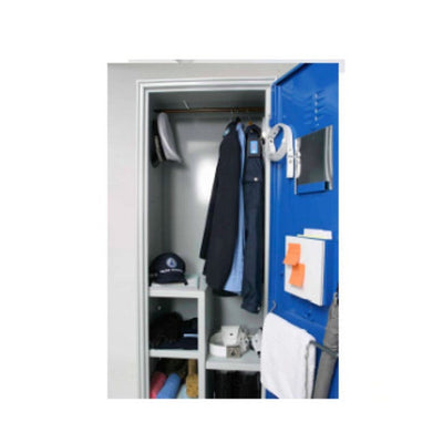 Armadietto spogliatoio con 3 vani porta oggetti interni per Polizia Locale Municipale cm. 60x50x195h