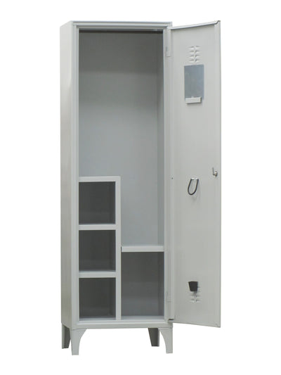 Armadio spogliatoio monoblocco con scarpiera per Vigili Del Fuoco cm. 60x50x195h