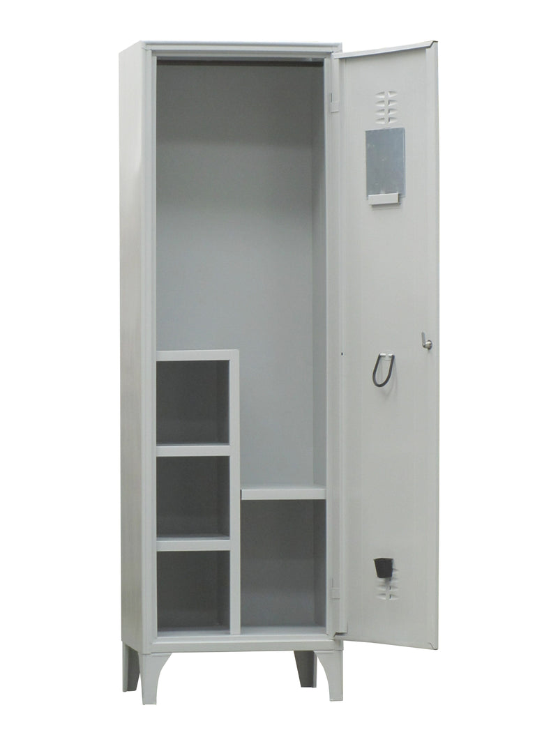 Armadio spogliatoio monoblocco con scarpiera per Vigili Del Fuoco cm. 60x50x195h