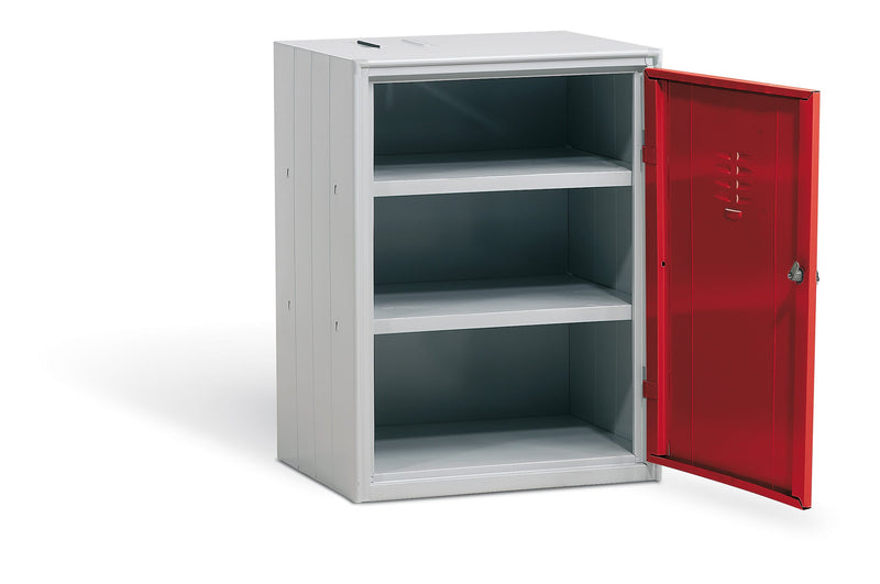 Armadietto spogliatoio per Vigili Del Fuoco con 2 ripiani interni cm. 60x50x80h