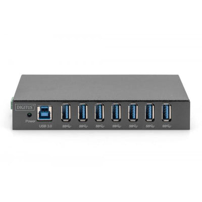 Hub Usb Digitus DA-70258 - hub di interfaccia USB 3.2 Gen 1 (3.1 Gen 1) Type-B - 5000 Mbit/s - Nero
