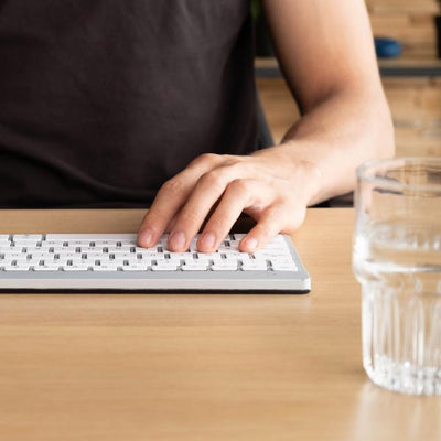 R-Go Tools Compact Break tastiera Ufficio Bluetooth QWERTY Italiano (R-Go Compact Break keyboard, - QWERTY [IT], bluetooth, white)