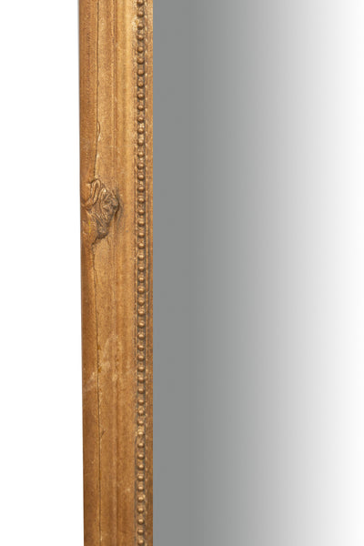 Biscottini Specchio Specchiera da parete e appendere verticale/orizzontale L50xPR4xH140 cm finitura foglia oro anticato