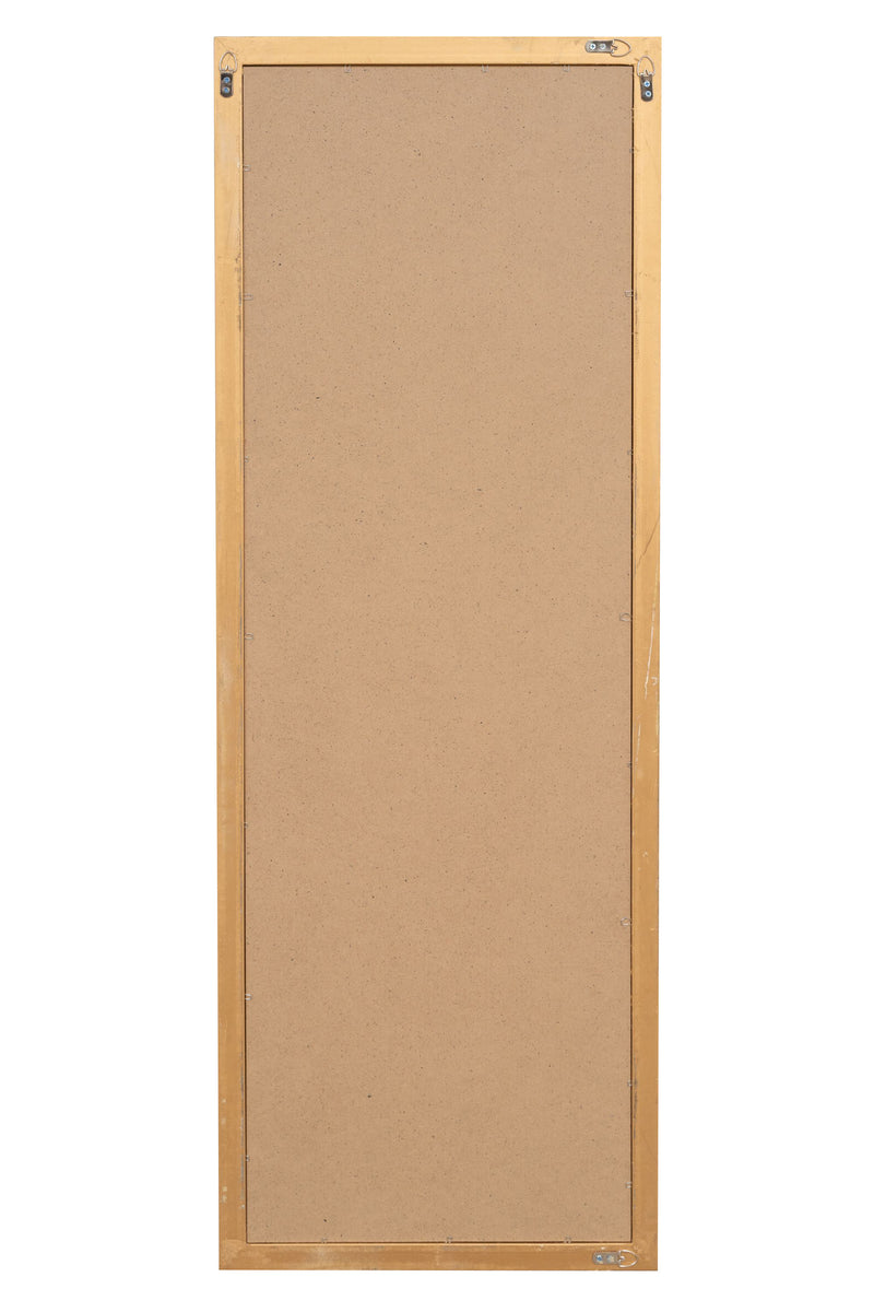 Biscottini Specchio Specchiera da parete e appendere verticale/orizzontale L50xPR4xH140 cm finitura foglia oro anticato