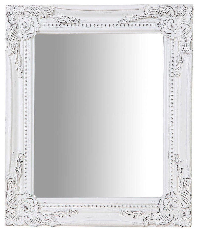 Biscottini Specchiera da appendere verticale/orizzontale L27xPR4xH32 cm finitura bianco anticato.