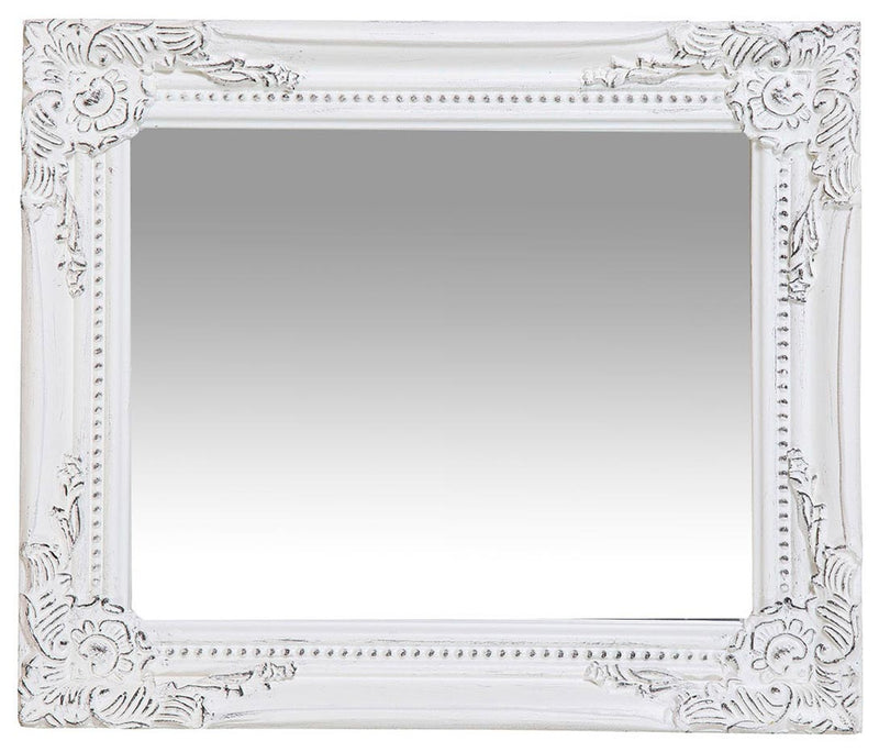 Biscottini Specchiera da appendere verticale/orizzontale L27xPR4xH32 cm finitura bianco anticato.
