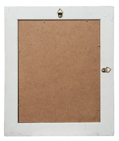 Biscottini Specchiera da appendere verticale/orizzontale L27xPR4xH32 cm finitura bianco anticato.