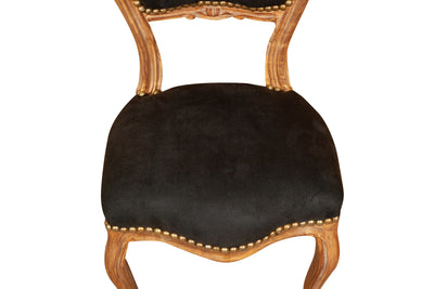 Biscottini Sedia poltroncina stile francese Luigi XVI in legno massello di faggio finitura oro