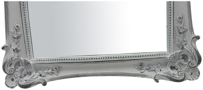 Biscottini Specchiera verticale/orizzontale da appoggio e da appendere L27,5xPR3,5xH32,5 cm finitura bianco anticato.