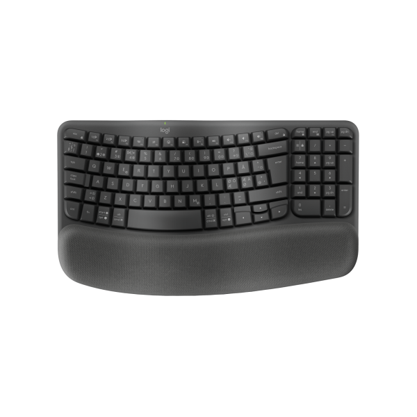 Logitech 920-012332 tastiera Ufficio RF senza fili + Bluetooth QWERTY Nordic Grafite (WAVE KEYS FOR BUSINESS GRAPHITE - PAN - 2.4GHZ/BT NORDIC-613 - B2B) - Versione Tedesca