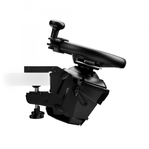Il SimTask Steering Kit è un supporto per volanti che ti permette di collocare il tuo volante in posizione piana, l&