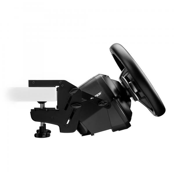 Il SimTask Steering Kit è un supporto per volanti che ti permette di collocare il tuo volante in posizione piana, l&