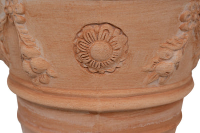 Biscottini Set 2 vasi in Terracotta 100% Made in Italy interamente Lavorati a Mano