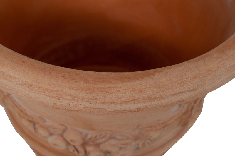 Biscottini Set 2 vasi in Terracotta 100% Made in Italy interamente Lavorati a Mano