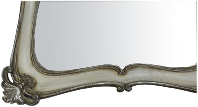 Biscottini Specchiera da appendere L40xPR4xH54 cm finitura oro/bianco anticato. Specchio