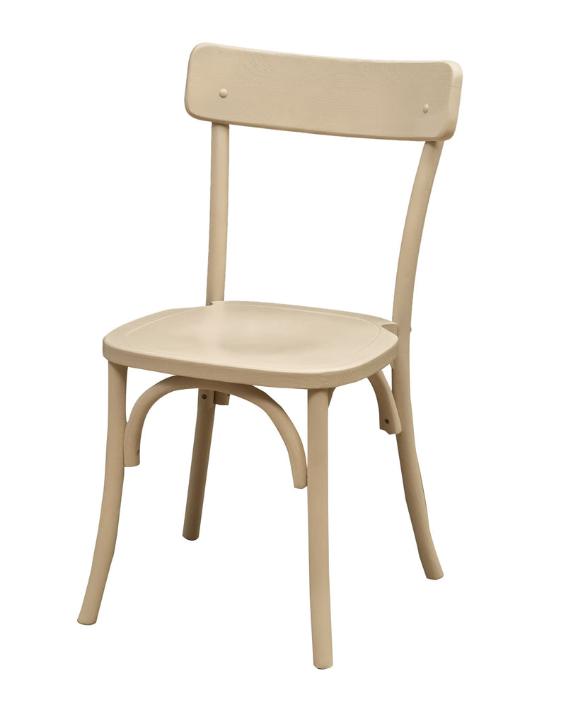 Biscottini Sedia Thonet in massello di frassino finitura Bianco L48xPR55xH88 cm larghezza
