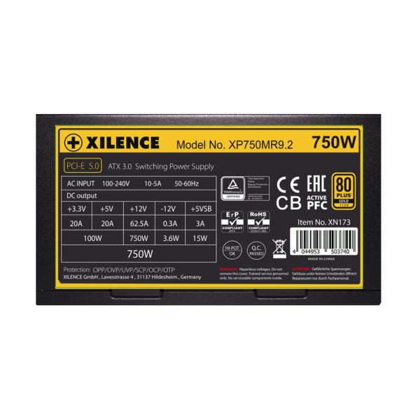 Xilence Performance X Series XP750MR9.2 alimentatore per computer 750 W 20+4 pin ATX ATX Nero, Rosso