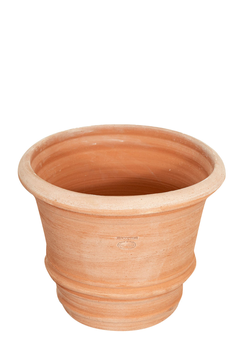 Biscottini Set 2 vasi in Terracotta 100% Made in Italy interamente Lavorati a Mano