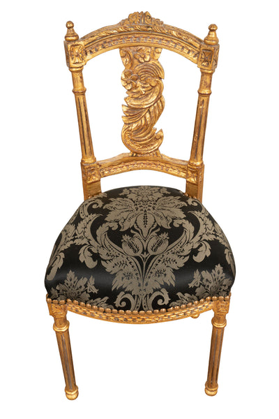 Biscottini Sedia poltrona stile francese Luigi XVI in legno massello di faggio poltroncina