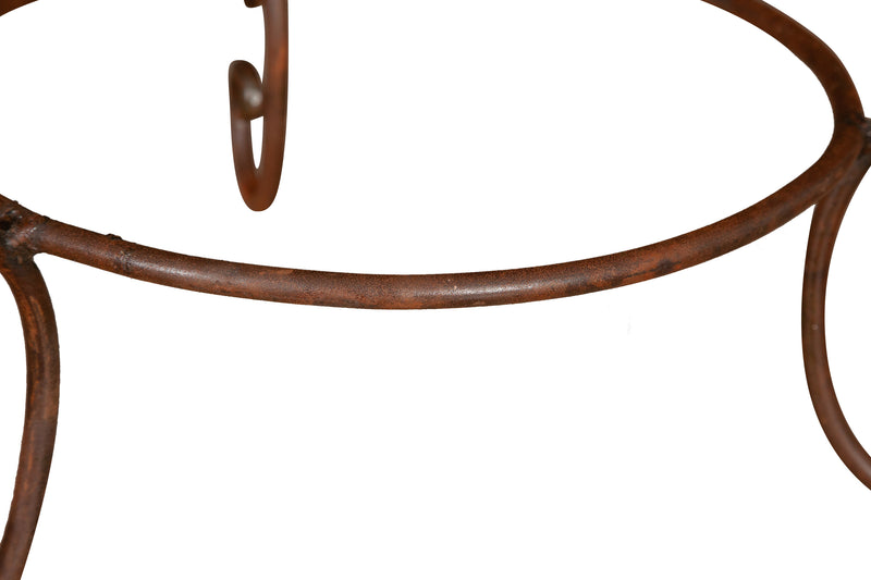 Biscottini BASE PORTAVASI IN FERRO BATTUTO pieno forgiato mano Offerta Speciale Qualità