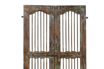 Biscottini Porta portone in legno massello e ferro da interno o da esterno vecchia e antica medievale