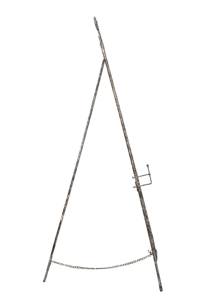 Biscottini Portaquadro in ferro battuto finitura ruggine anticata L53xPR96xH150 cm