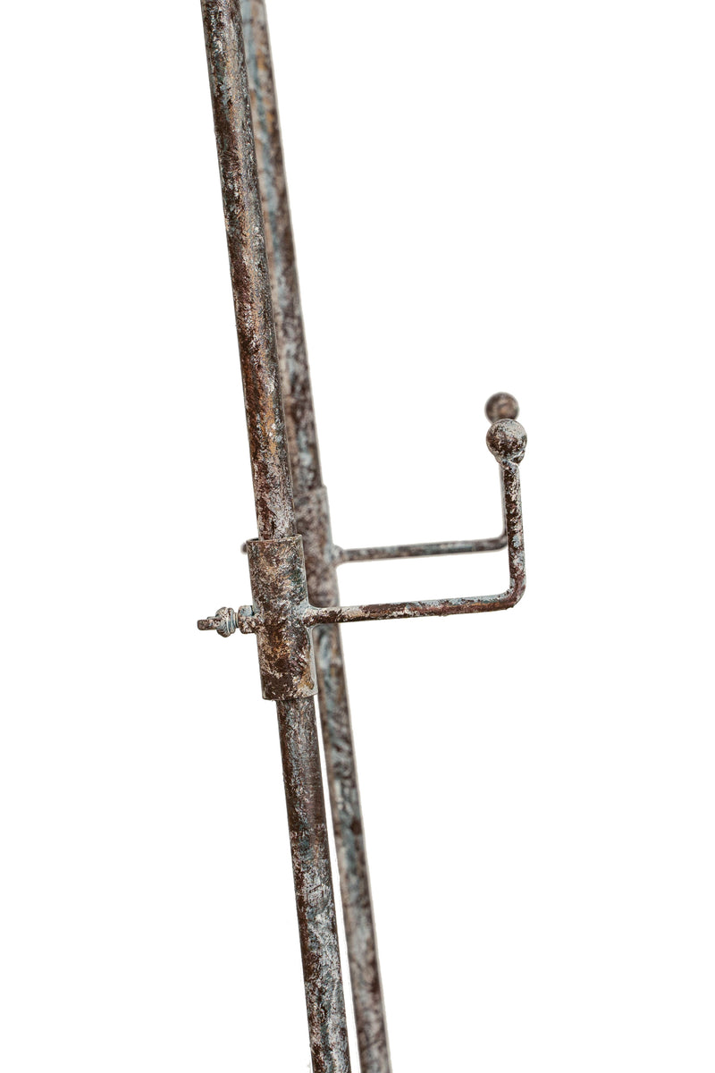 Biscottini Portaquadro in ferro battuto finitura ruggine anticata L53xPR96xH150 cm