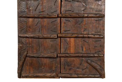 Biscottini Porta portone in legno massello e ferro da interno o da esterno vecchia e antica medievale scorrevole