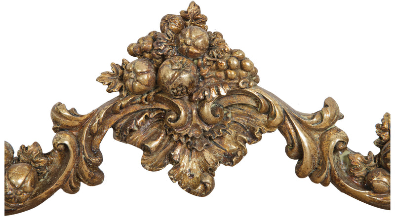 Biscottini Fregio decorativo finitura oro anticato L42xPR3,5xH12 cm molteplici dimensioni