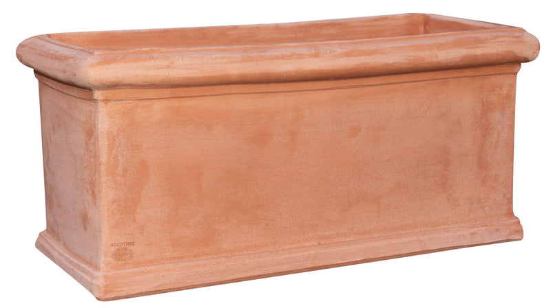 Biscottini Cassetta fioriera in Terracotta 100% Made in Italy interamente Lavorata a Mano