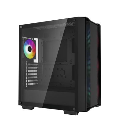 DEEPCOOL CASE MID TOWER CC560 ARGB V2 BLK 3+1x120 ARGB FAN TG