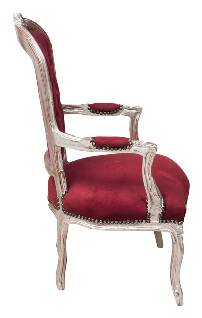 Biscottini Poltrona stile francese Luigi XVI in legno massello di faggio XVI, faggio,