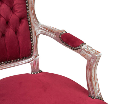 Biscottini Poltrona stile francese Luigi XVI in legno massello di faggio XVI, faggio,