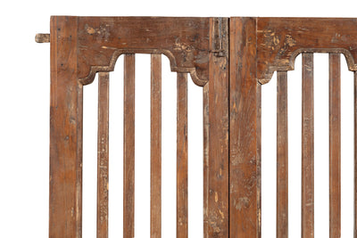 Biscottini Porta portone in legno massello e ferro da interno o da esterno vecchia e antica medievale scorrevole