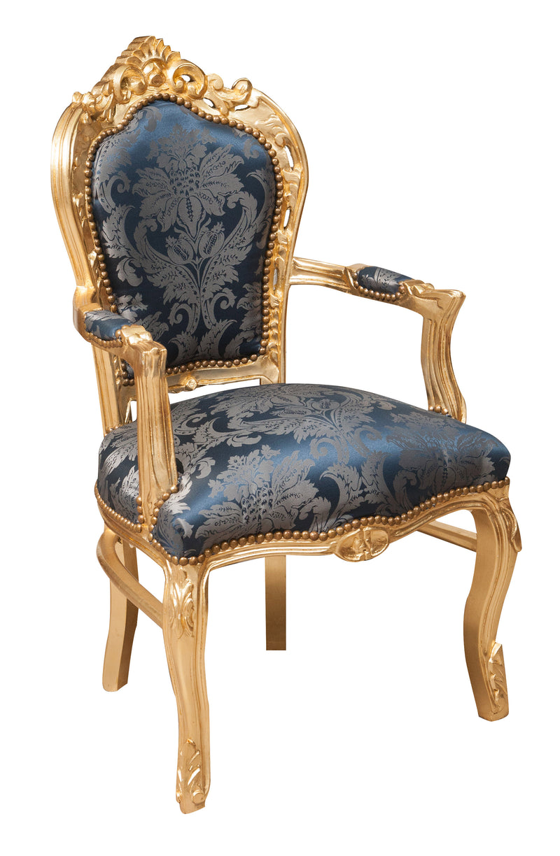 Biscottini Poltrona stile francese Luigi XVI in legno massello di faggio XVI, faggio,