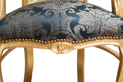 Biscottini Poltrona stile francese Luigi XVI in legno massello di faggio XVI, faggio,