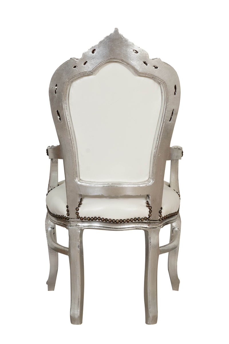 Biscottini Poltrona stile francese Luigi XVI in legno massello di faggio XVI, faggio,