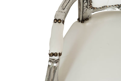 Biscottini Poltrona stile francese Luigi XVI in legno massello di faggio XVI, faggio,