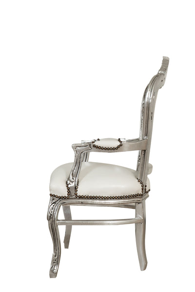 Biscottini Poltrona stile francese Luigi XVI in legno massello di faggio XVI, faggio,