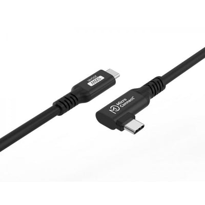 Microconnect USB3.2CC5-A cavo USB USB 3.2 Gen 2x2 5 m USB C Nero (USB-C to USB-C Premium cable - 5m, 100W, 20Gbps, USB 3.2 Gen - 2x2, Angled - Warranty: 300M)