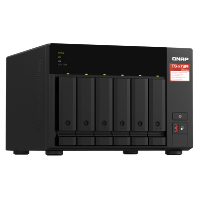 QNAP TS-673A NAS Tower Collegamento ethernet LAN Antracite V1500B