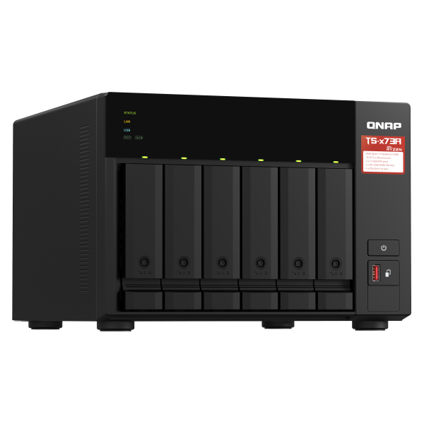 QNAP TS-673A NAS Tower Collegamento ethernet LAN Antracite V1500B