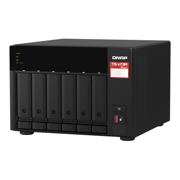 QNAP TS-673A NAS Tower Collegamento ethernet LAN Antracite V1500B