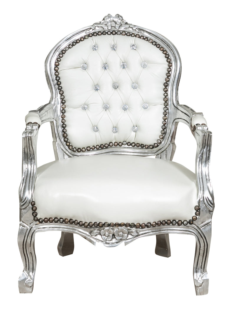 Biscottini POLTRONA DA BAMBINO STILE FRANCESE LUIGI XVI IN LEGNO MASSELLO DI FAGGIO XVI,